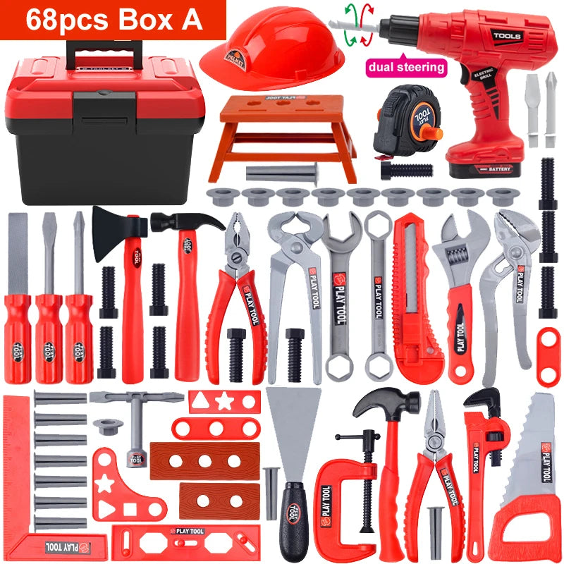 Kids Electric Toy Drill & Tool Set – Pretend Play Construction Kit for Toddlers