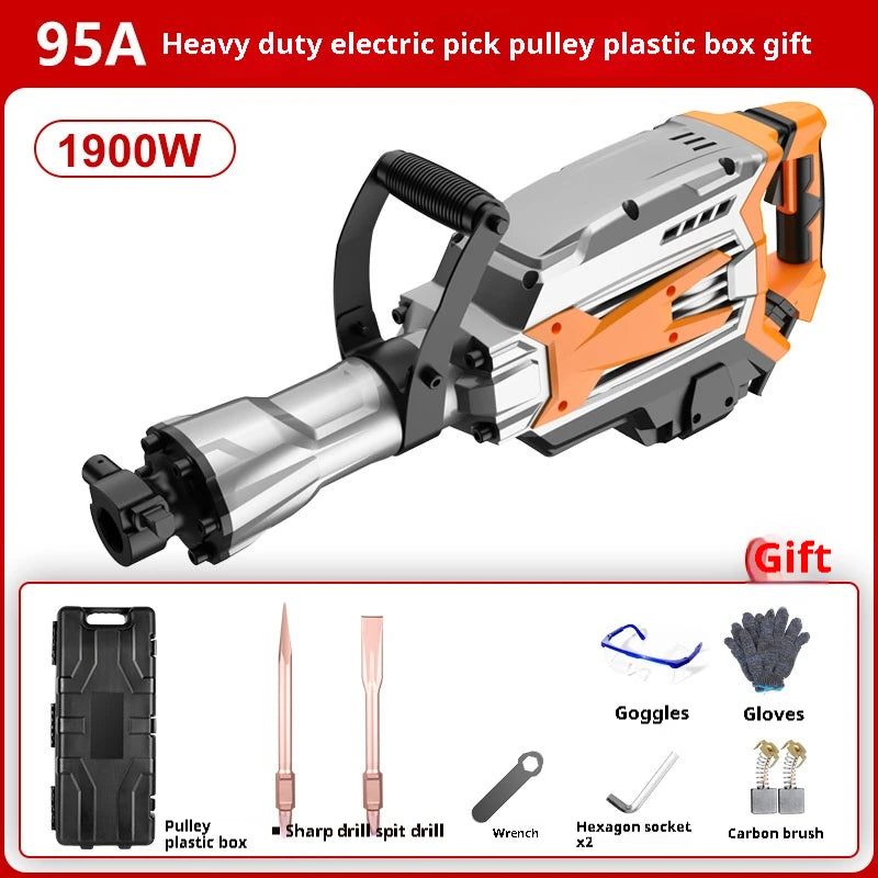 65A Industrial Grade Double Electric Hammer Drill – 3000W Heavy-Duty Demolition