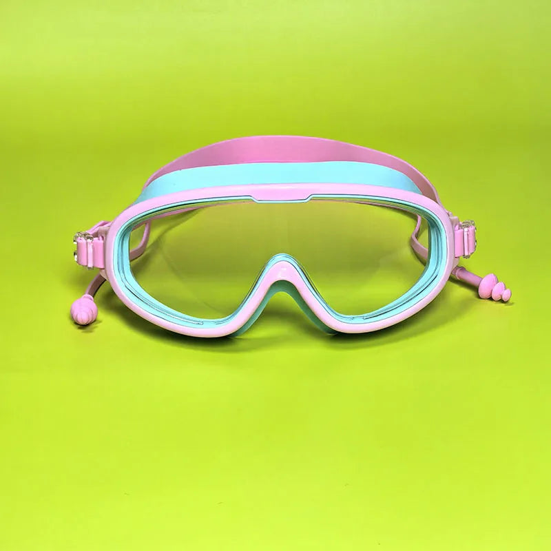 Children's Anti-fog Waterproof Swimming Diving Goggles PC Lens Silicone for Boys and Girls