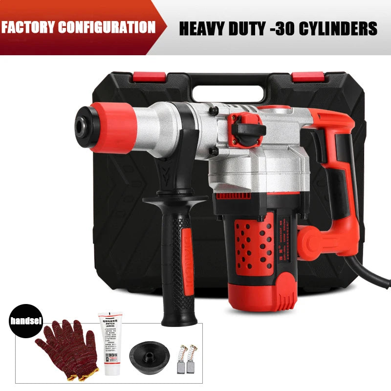 1900W Dual-Function Demolition Hammer – 3000 BPM Heavy-Duty Breaker