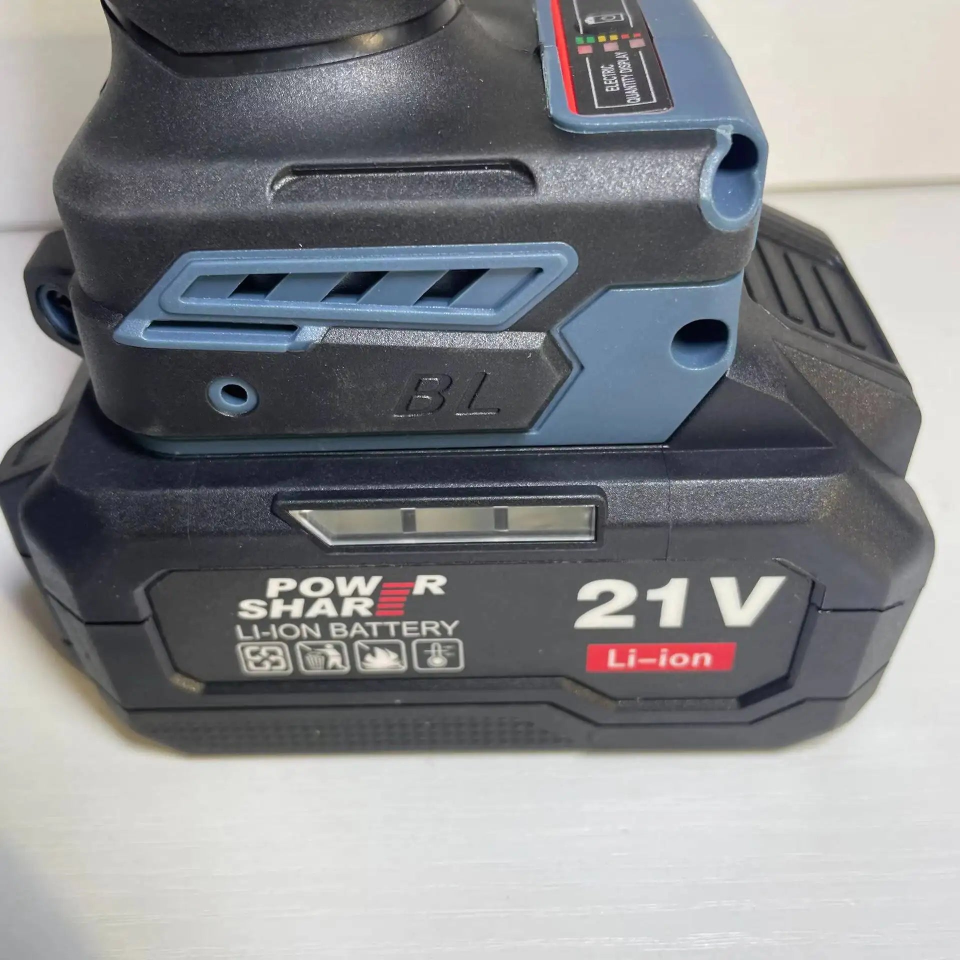 21V Brushless Impact Drill – High-Power Hammer Drill with Dual Batteries