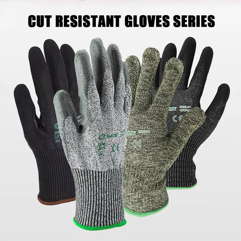 Bestselling Safety Gloves with PU Palm Dipping Medium Cut Resistance Wear-resistant Anti-slip and Comfortable for Auto Repair