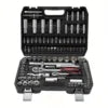 108-Piece Heavy-Duty Home Repair Tool Kit – Carbon Steel with Portable Toolbox