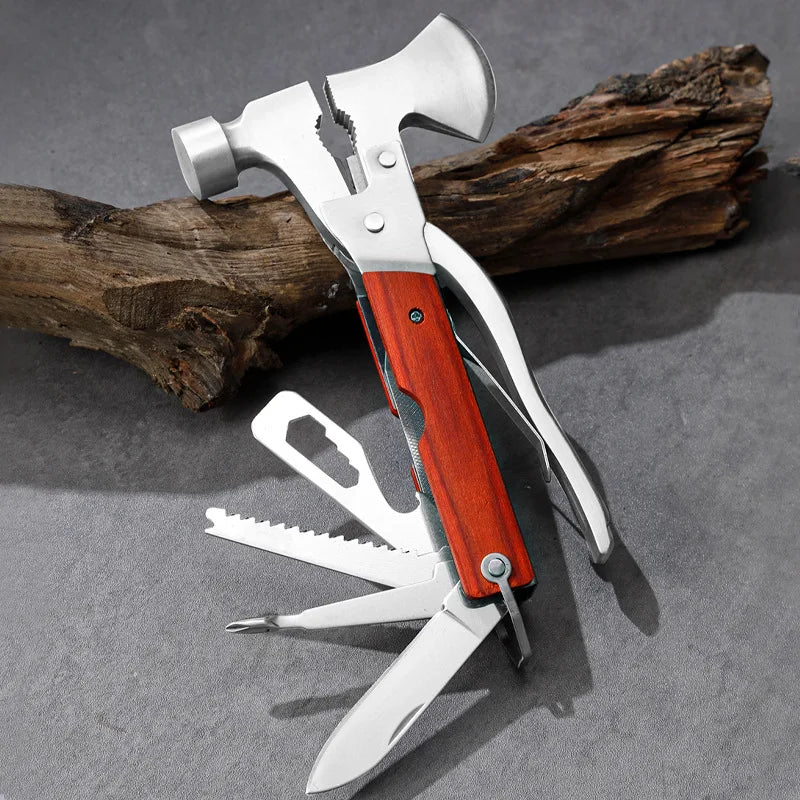 Tactical Multi-Tool Camping Axe – Tomahawk, Hammer & Knife Combo