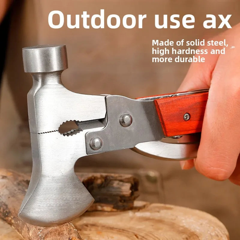 Tactical Multi-Tool Camping Axe – Tomahawk, Hammer & Knife Combo
