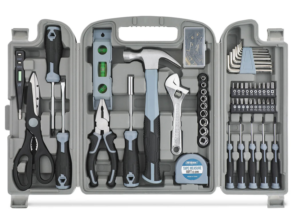 54-Piece DIY Household Tool Set – Chrome Vanadium Steel with Carry Case