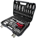 1/2" & 1/4" 94 Pcs Combination Tools Kit Box Tool Sets Hand Tools Screwdriver Pliers Socket Wrench Set Herramientas Socket Set