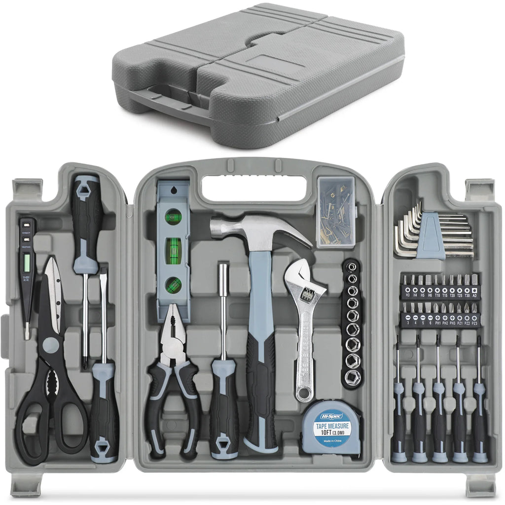54-Piece DIY Household Tool Set – Chrome Vanadium Steel with Carry Case