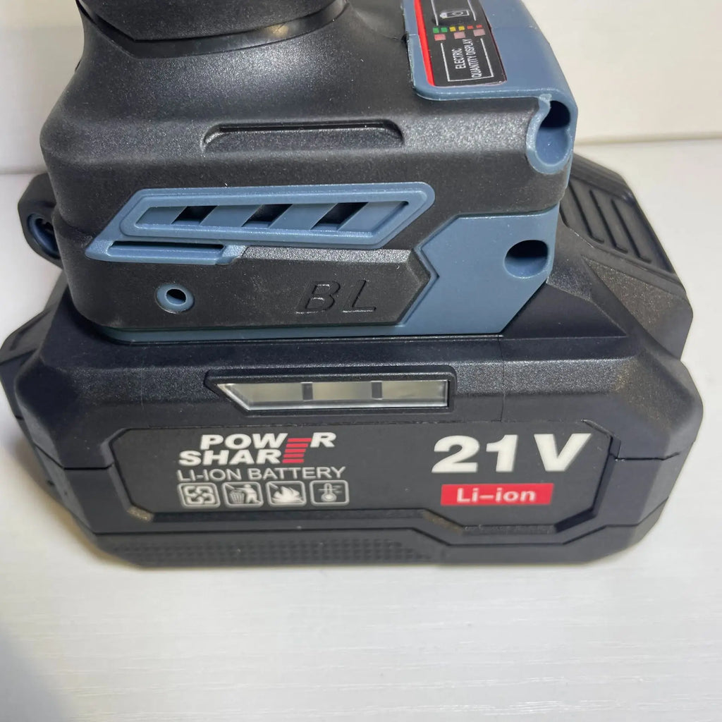 21V Brushless Impact Drill – High-Power Hammer Drill with Dual Batteries