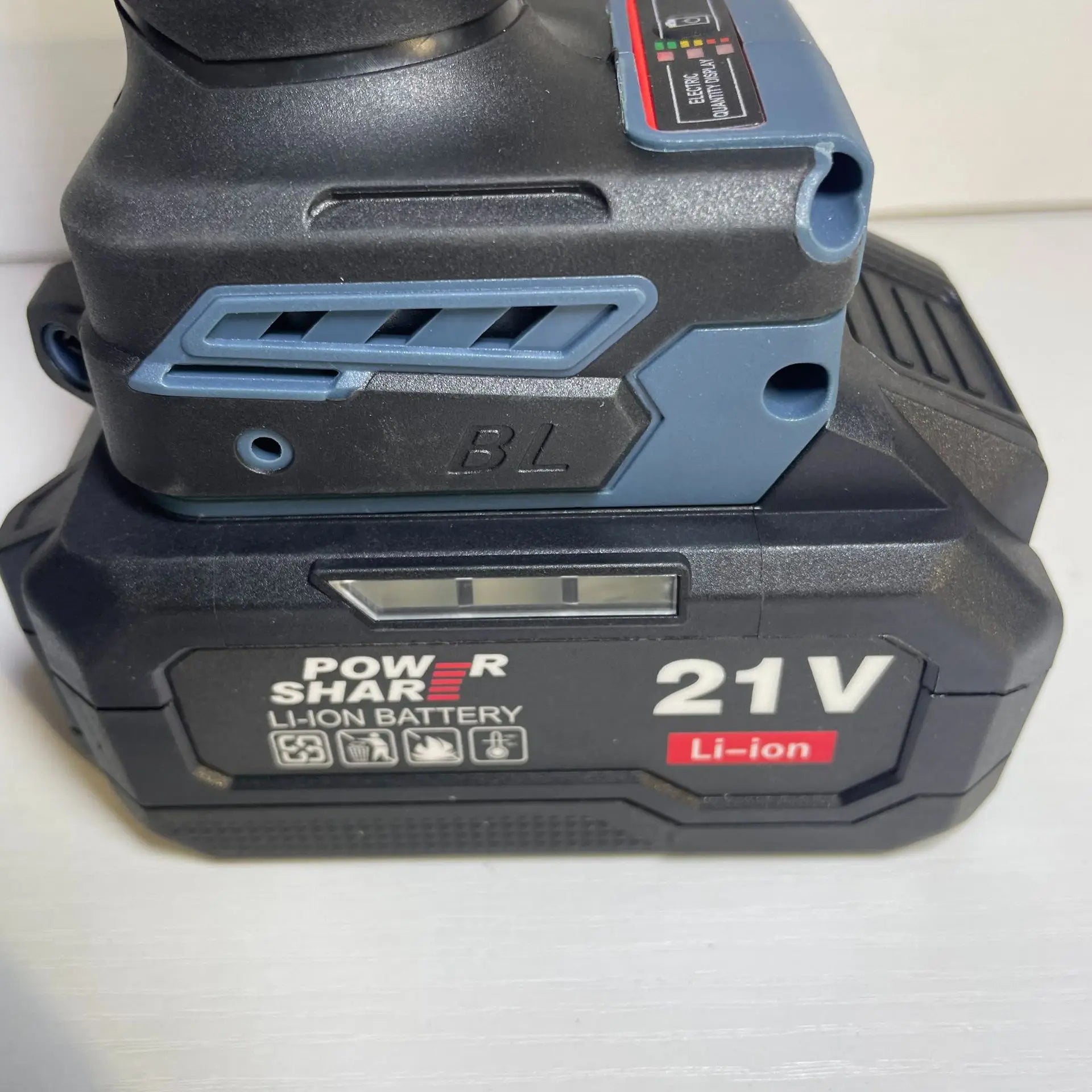 21V Brushless Impact Drill – High-Power Hammer Drill with Dual Batteries