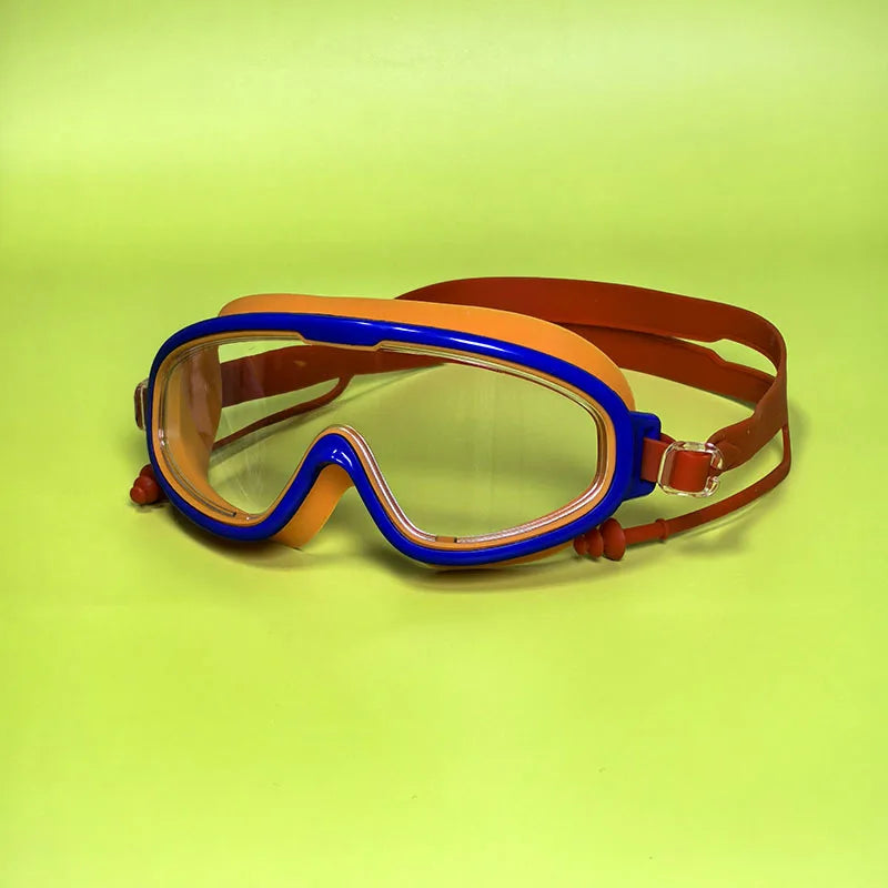 Children's Anti-fog Waterproof Swimming Diving Goggles PC Lens Silicone for Boys and Girls