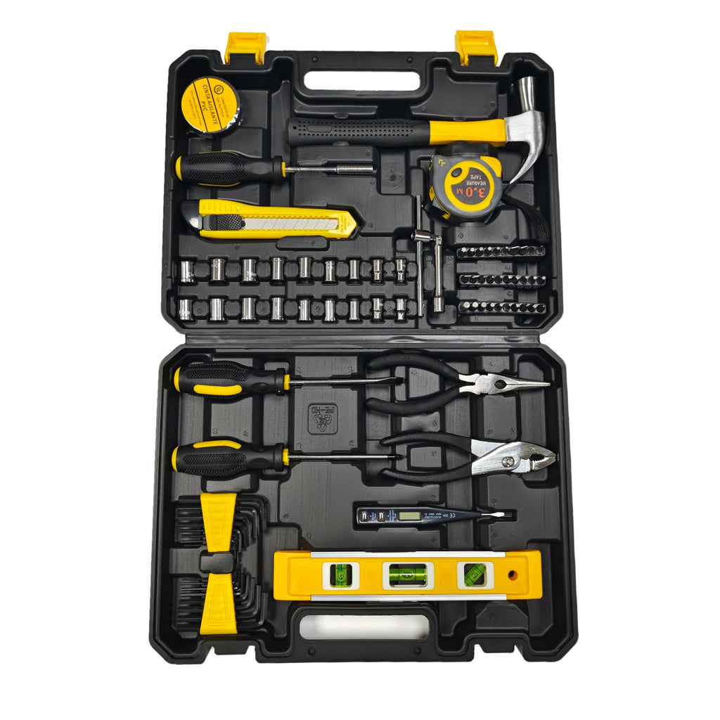 78-Piece Home Repair Tool Kit – Complete Carbon Steel Hand Tool Set