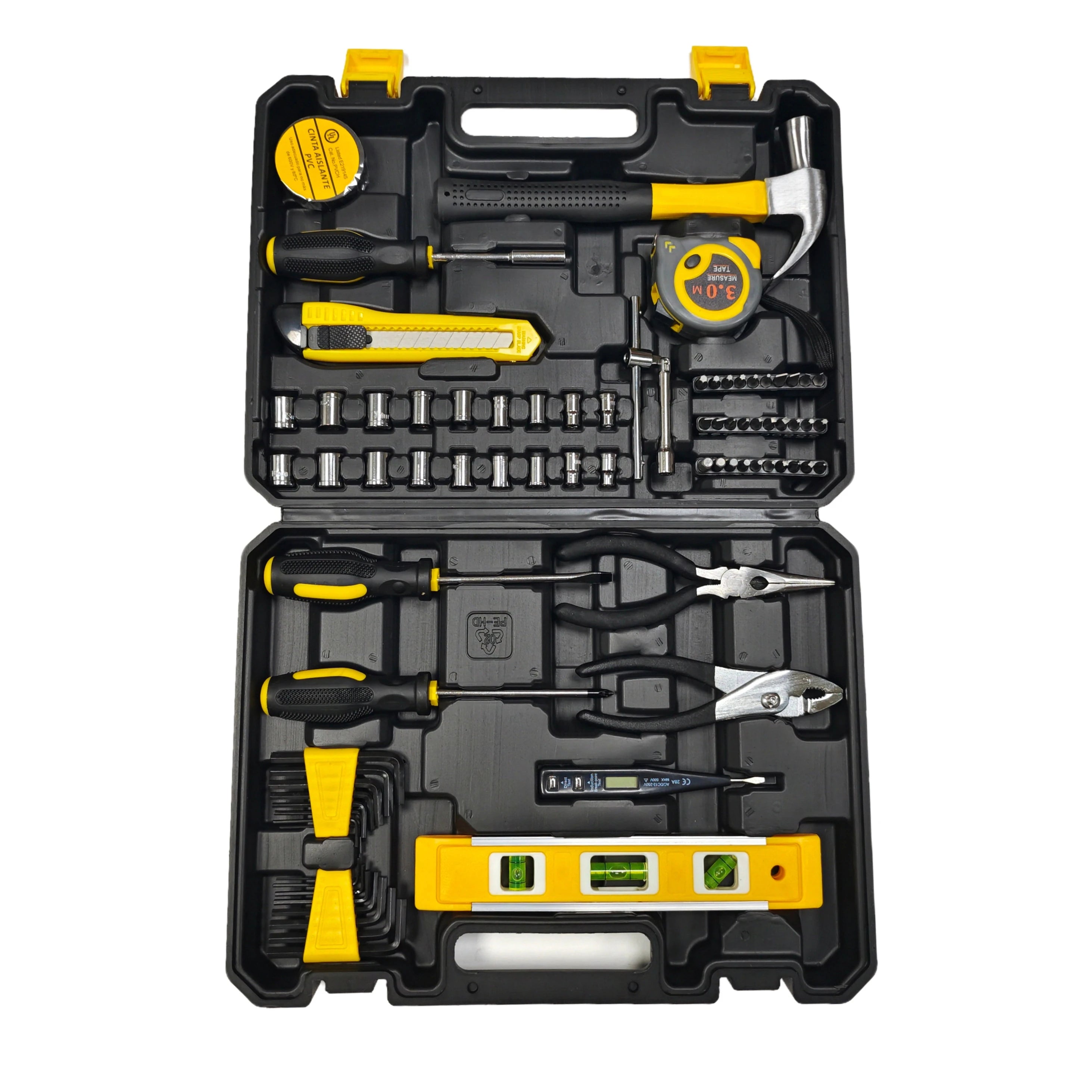 78-Piece Home Repair Tool Kit – Complete Carbon Steel Hand Tool Set