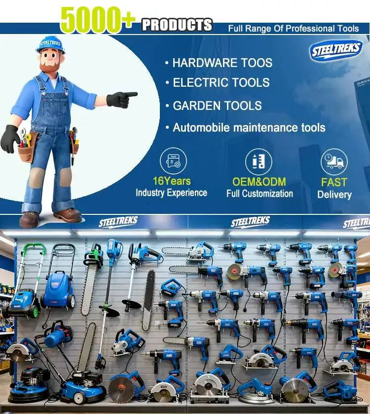 21V Brushless Impact Drill – High-Power Hammer Drill with Dual Batteries