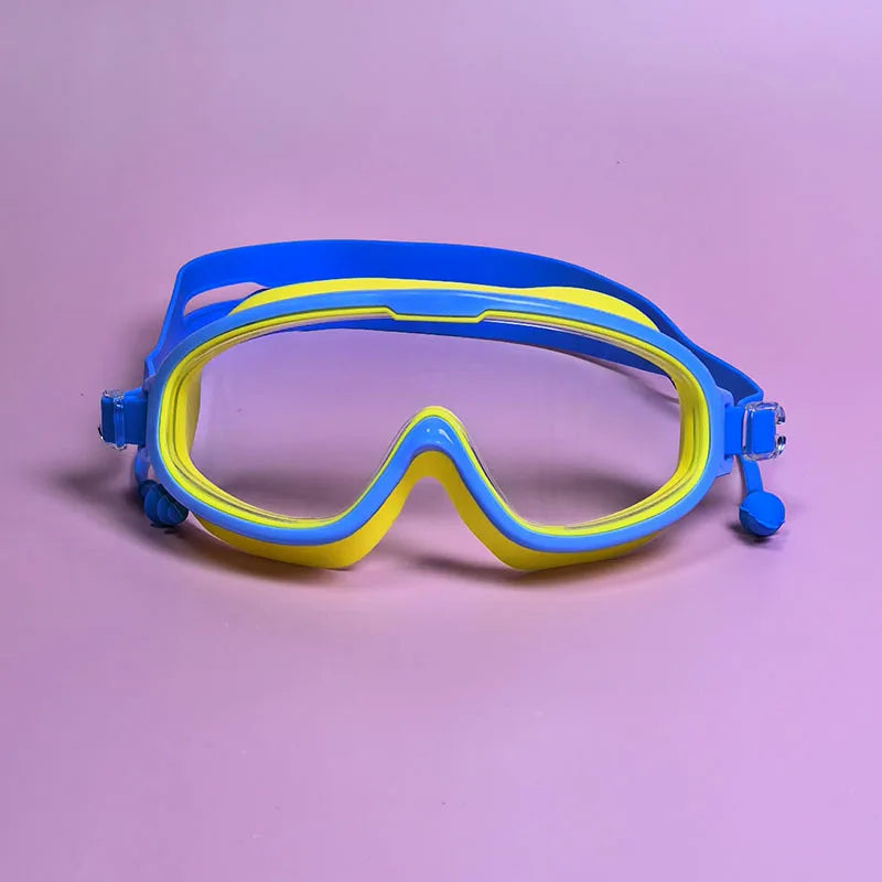 Children's Anti-fog Waterproof Swimming Diving Goggles PC Lens Silicone for Boys and Girls