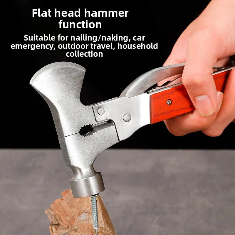Tactical Multi-Tool Camping Axe – Tomahawk, Hammer & Knife Combo