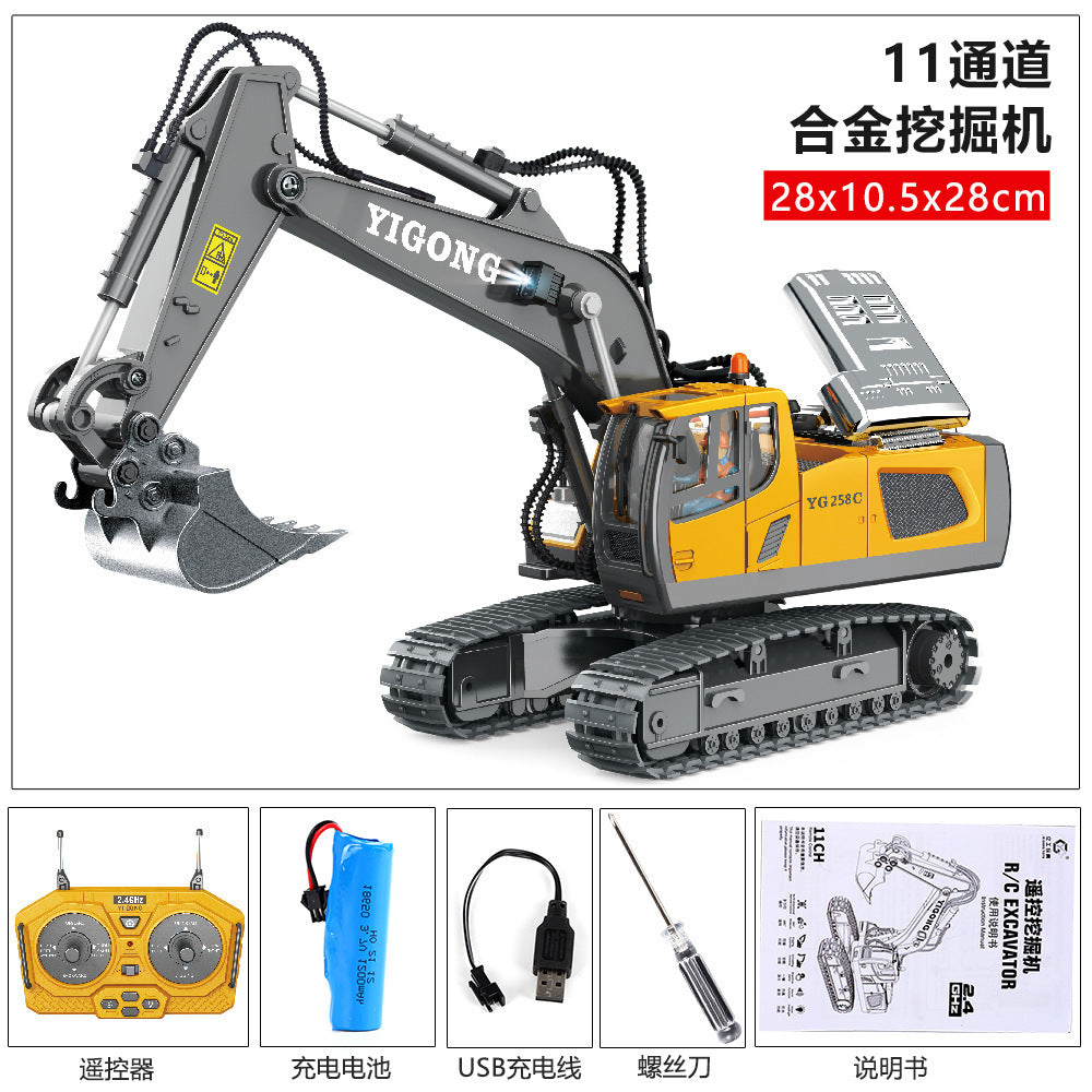 2.4G Remote Control Heavy-Duty Alloy Dump Truck & Transporter