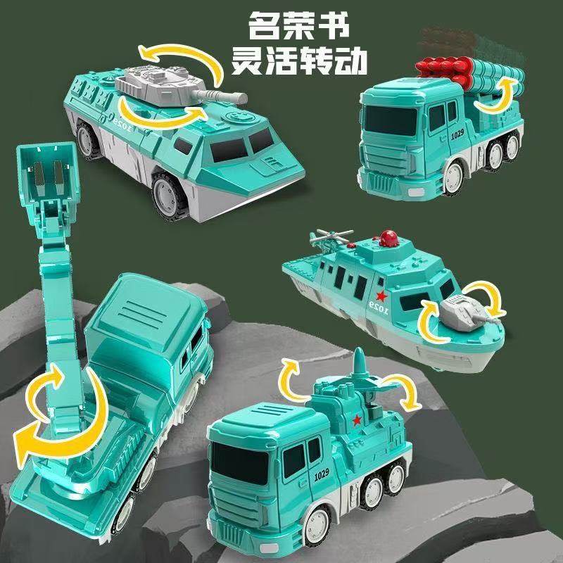 3-in-1 Magnetic Transforming Robot & Construction Vehicle Set