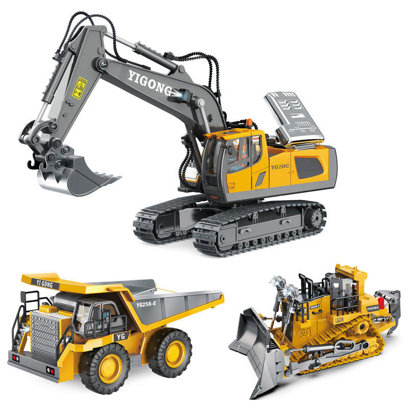 2.4G Remote Control Heavy-Duty Alloy Dump Truck & Transporter