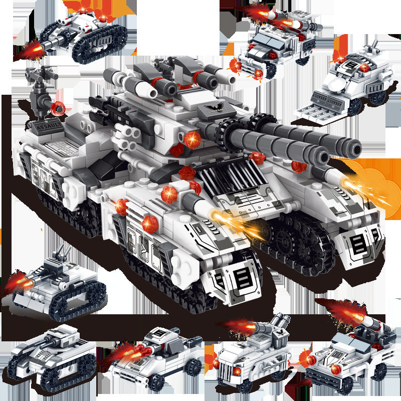 Military Tank & Armored Fighter Jet Brick Building Block Set