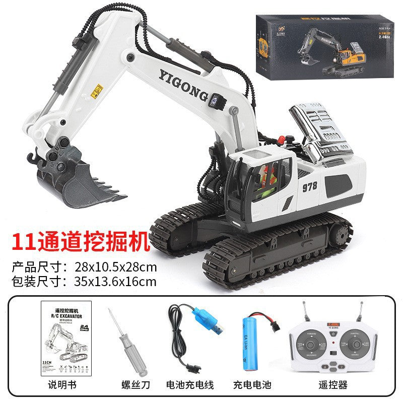2.4G Remote Control Heavy-Duty Alloy Dump Truck & Transporter