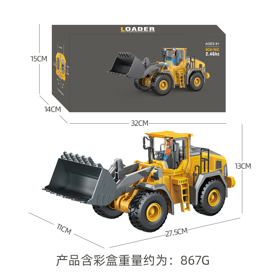 Kids 2.4G Remote Control Alloy Excavator & Construction Vehicle Set