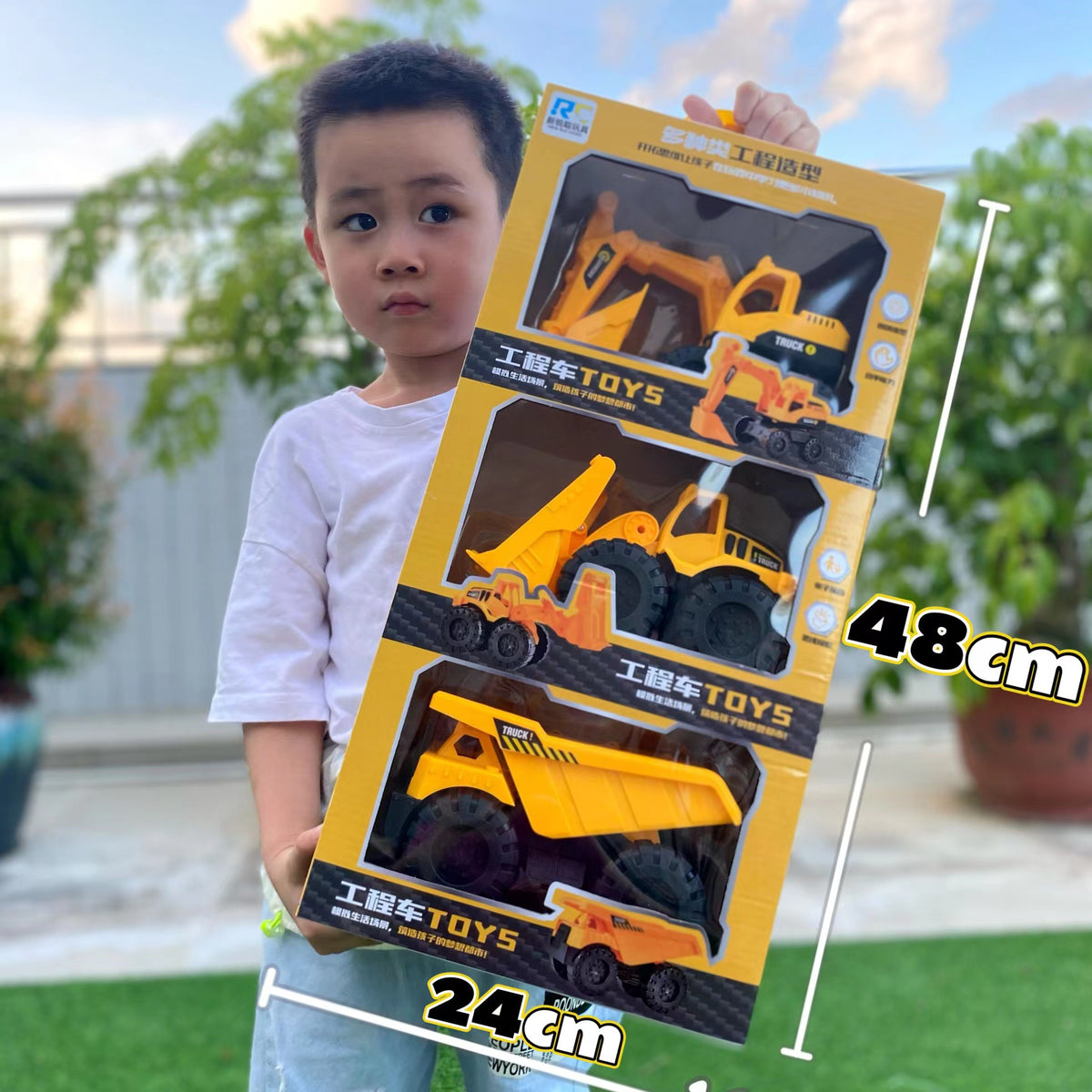 Heavy-Duty Shatter-Resistant Construction Excavator Beach Toy