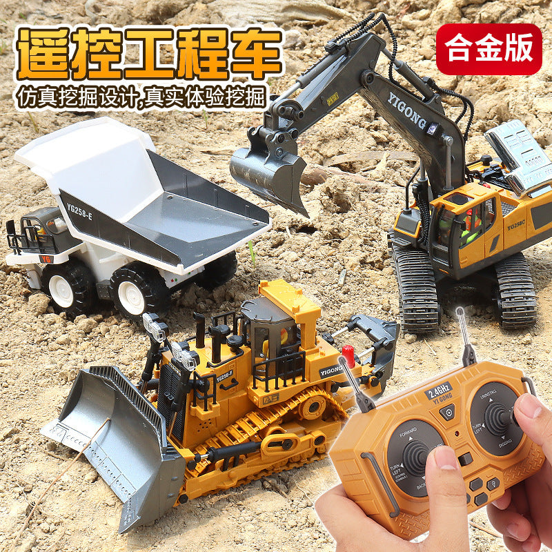 2.4G Remote Control Heavy-Duty Alloy Dump Truck & Transporter