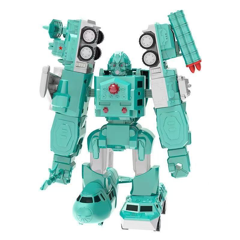 3-in-1 Magnetic Transforming Robot & Construction Vehicle Set