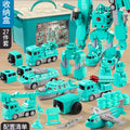 3-in-1 Magnetic Transforming Robot & Construction Vehicle Set