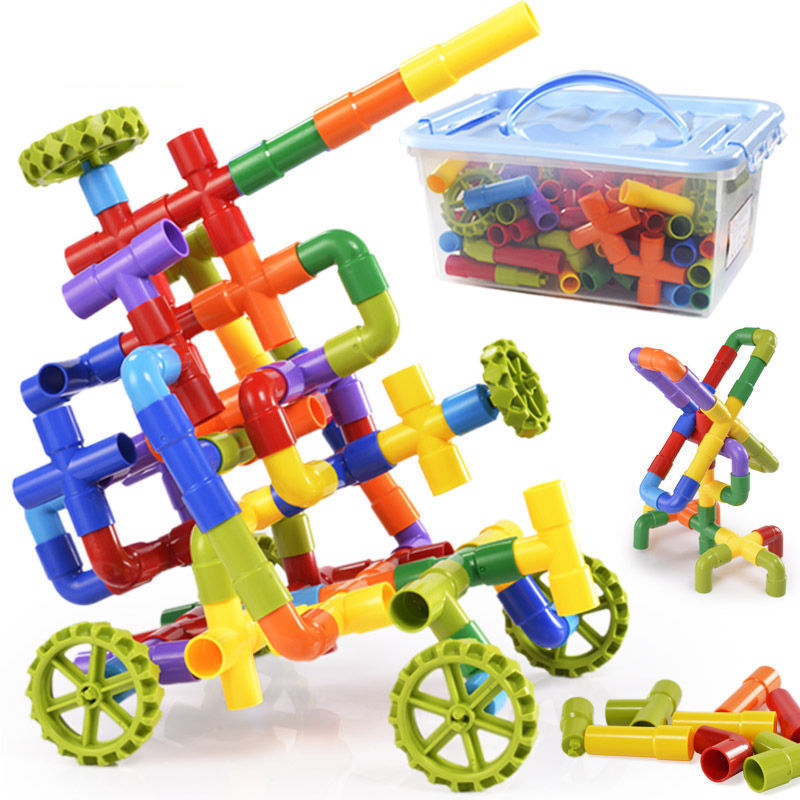 Children's Water Pipe Splicing & Assembly Building Block Set