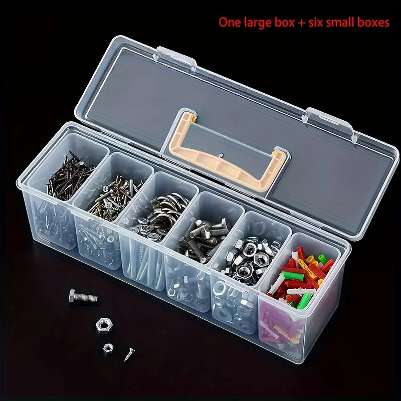7-Piece Modular Tool & Hardware Organizer Box Set