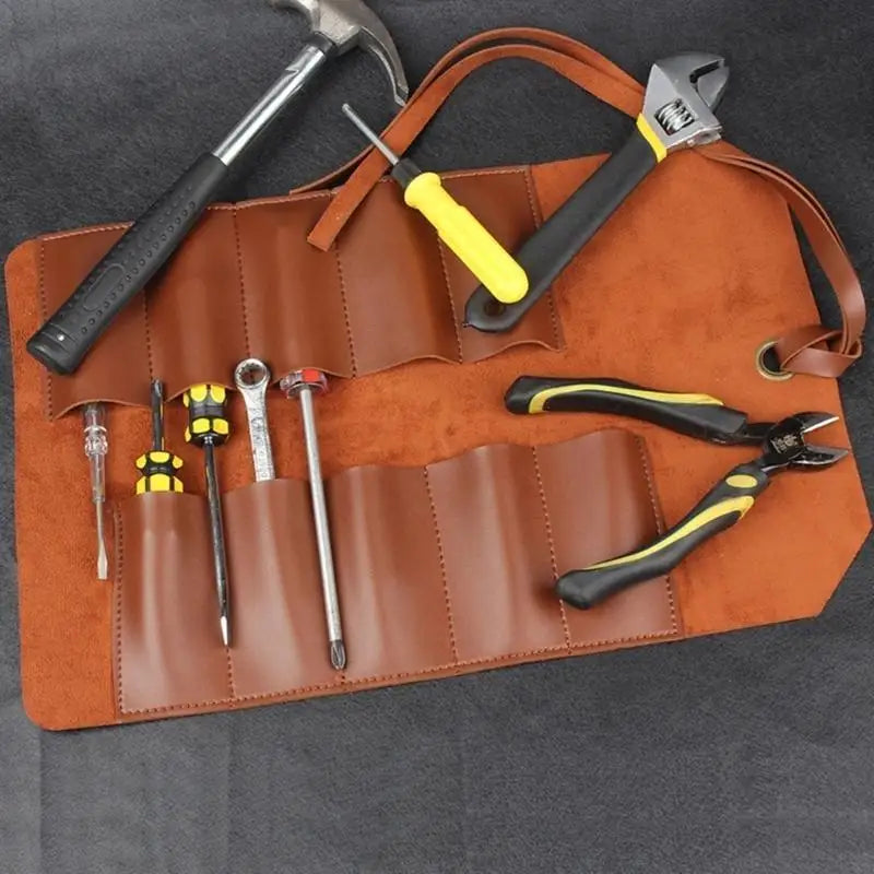 652F Large Tool Roll Up Bag Portable Workshop Storage Woodworking Tool