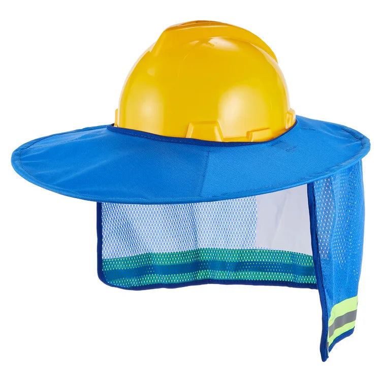 Hard Hat Sun Shade Shield Combination Set – UV Protection & Construction Safety Helmet