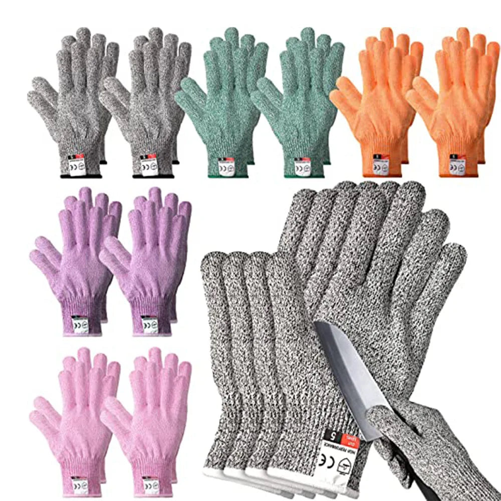 Anti-Cut Levels Gloves for Kitchen & Construction Labor Protection Wear-Resistant Gardening Gloves Injury Resistant Glass Handli