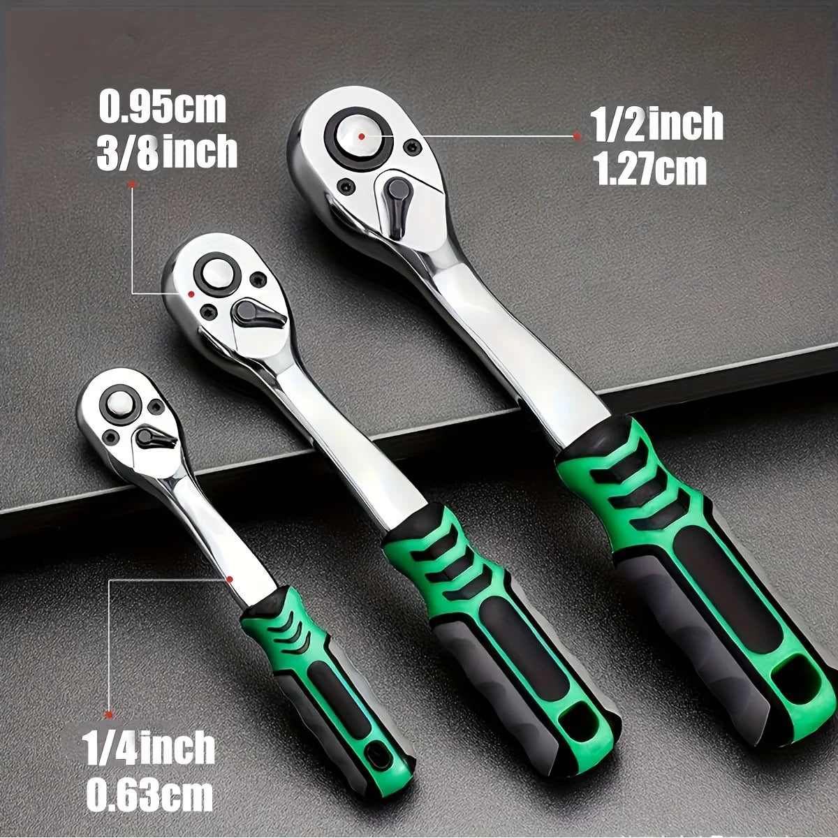 72 Teeth Drive Ratchet Wrench Socket Set Universal Compact Socket Kit Professional Hand Tools Auto Motorcycle Mechanical Repair