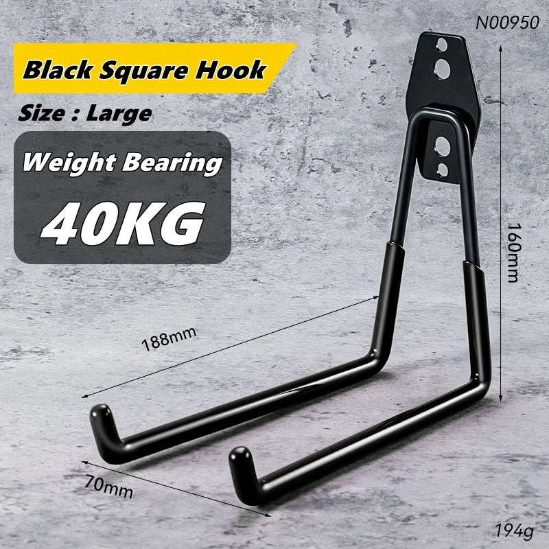 Heavy-Duty Wall Mount Garage & Garden Tool Storage Hooks