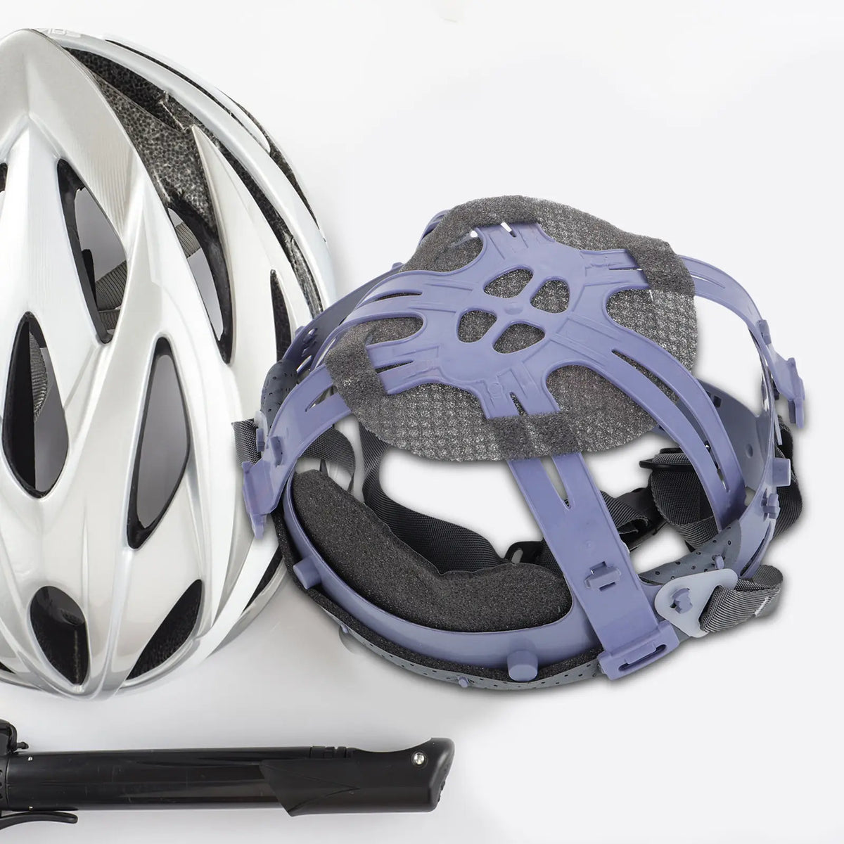 Hard Hat Suspension Bump Cap Insert Liner Insert Adjustable 6-Point Attachment Safety Replacement Grey Head Protection