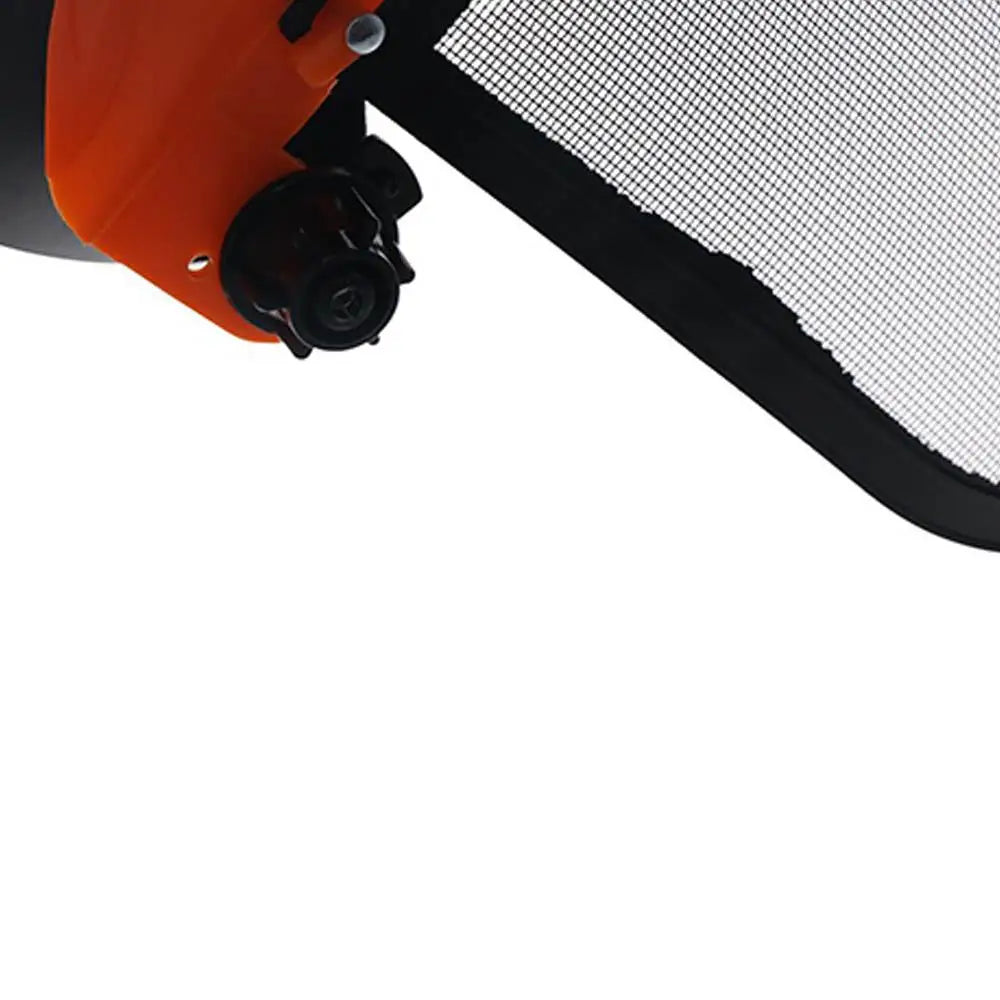 Grass Trimmer & Chainsaw Safety Helmet with Full-Face Wire Mesh Shield