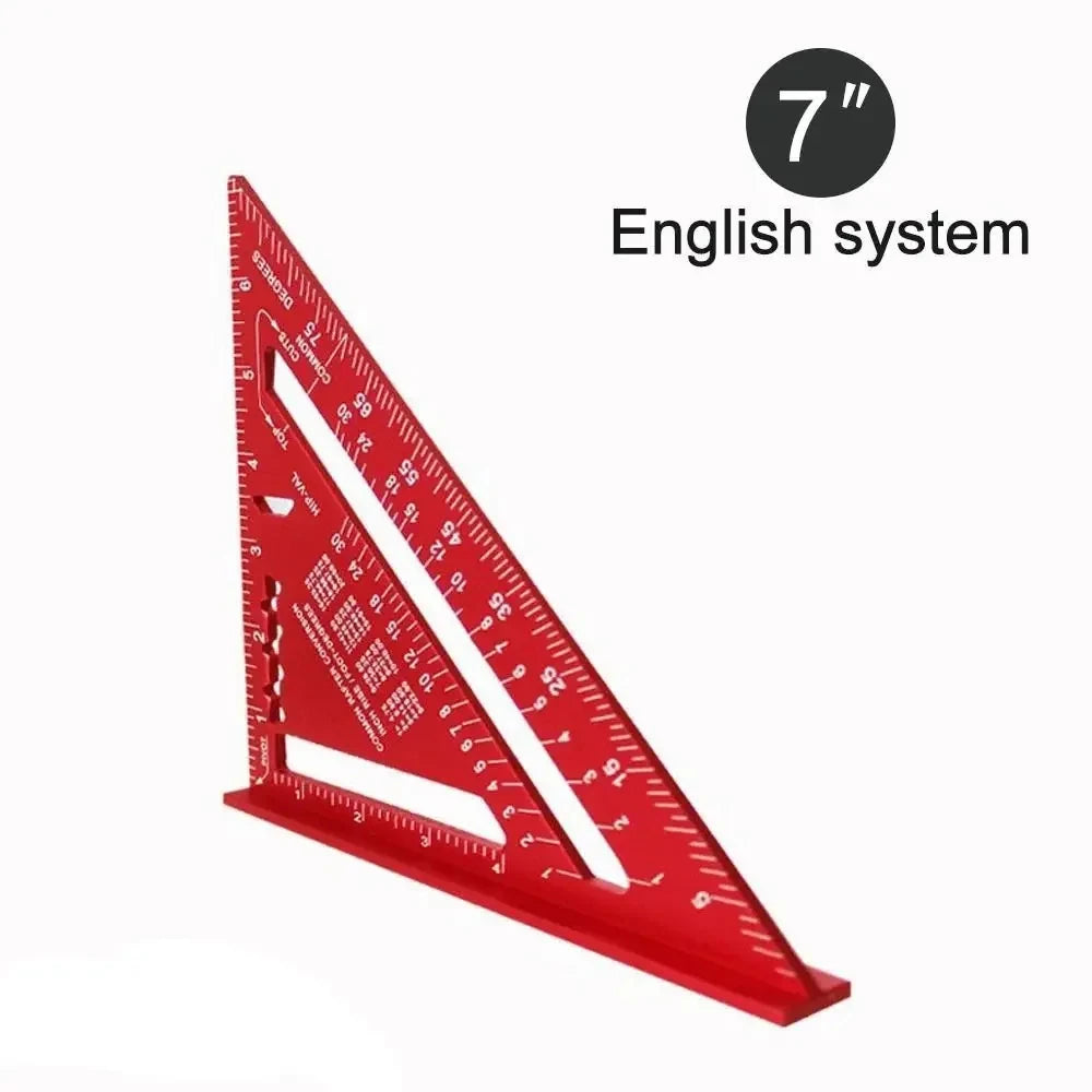 7-Inch Heavy-Duty Aluminum Speed Square & Triangle Ruler