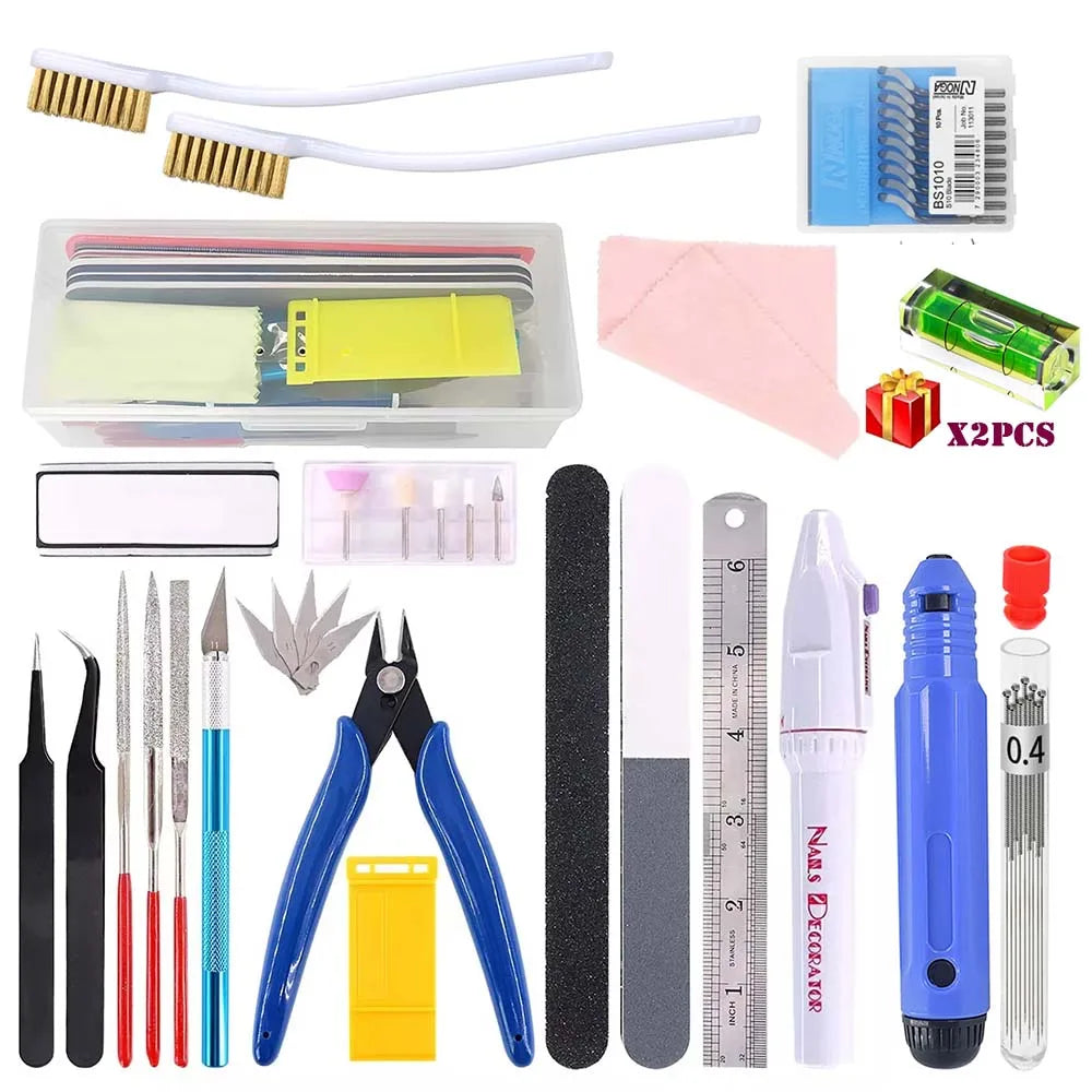 3D Printer Tool Kit – Trimming Knife, Scraper, Tweezers & Deburring Tools for DIY Printing