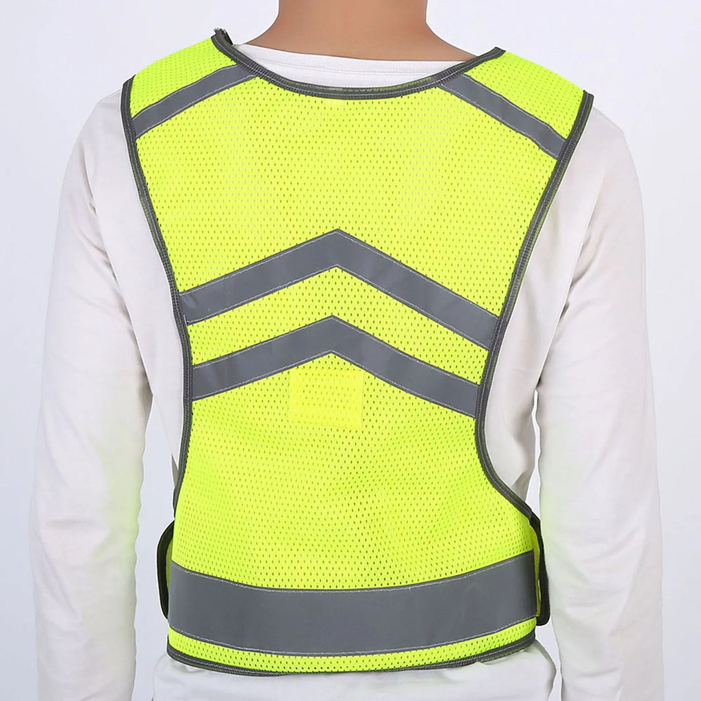 High-Visibility Adjustable Reflective Safety Harness Vest – Night Running, Cycling & Construction