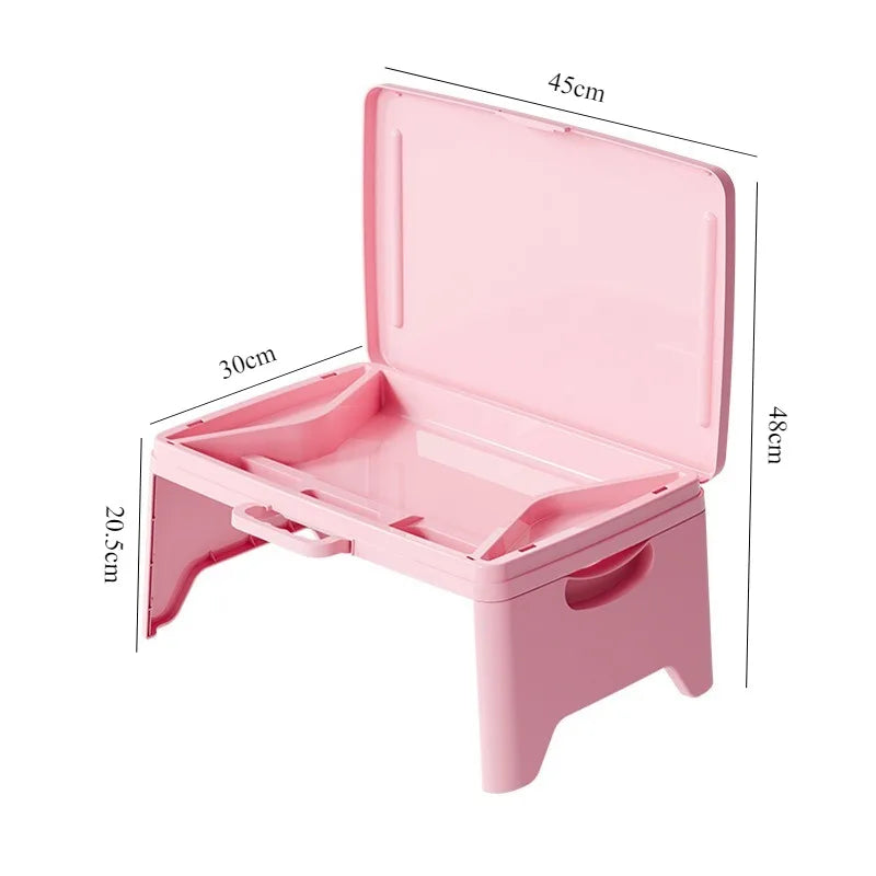 Portable Laptop Desk Folding Workbench Living Room Sofa Car Plastic Folding Table Outdoor Camping Travel Folding Table