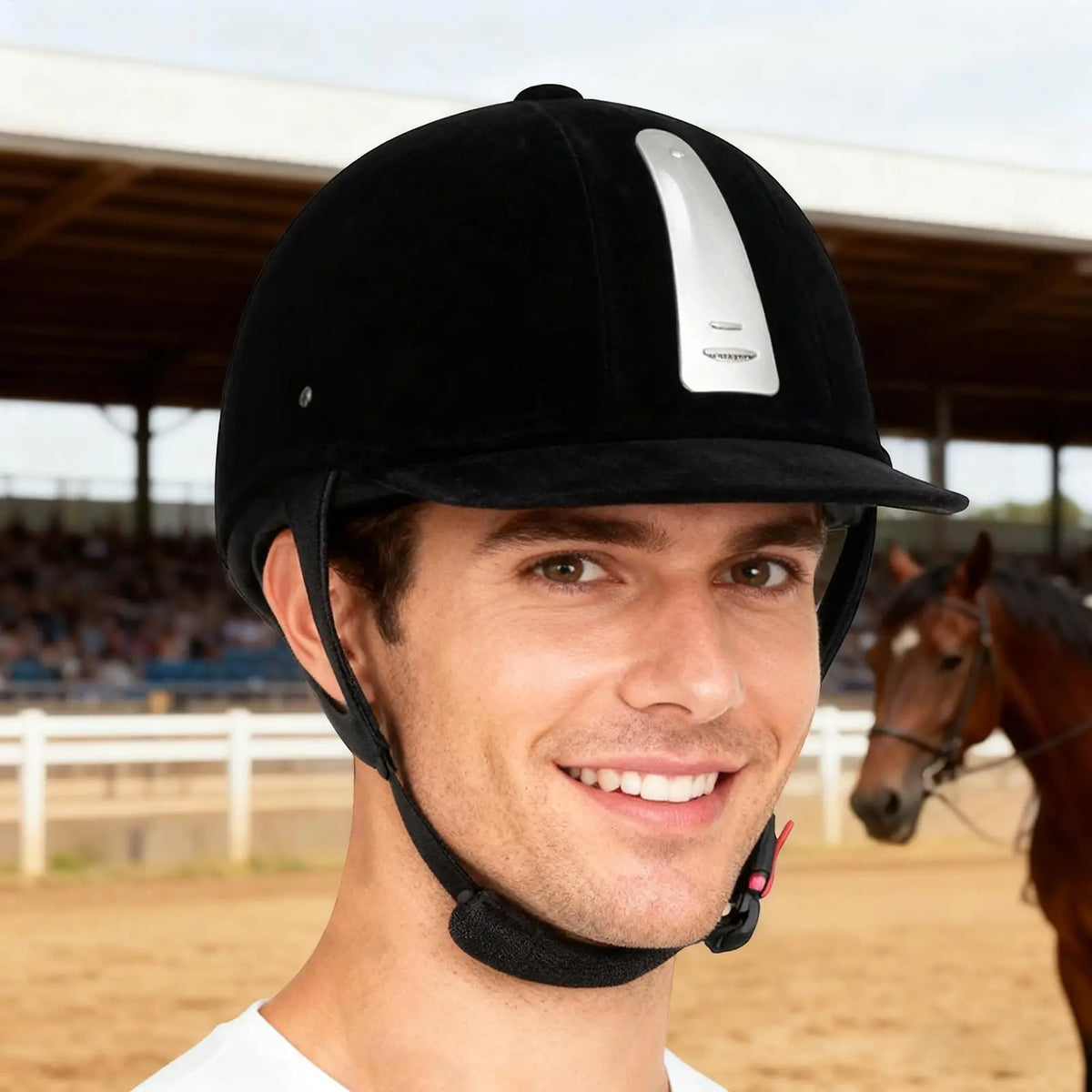 Horse Riding Helmet Adjustable Equestrian Equipment Lightweight Outdoor Sports Hat Professional Caps Men Women Riding Caps