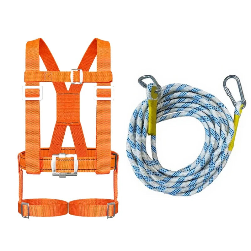 Full-Body 5-Point Fall Protection Safety Harness – Adjustable High-Altitude Work & Climbing Belt