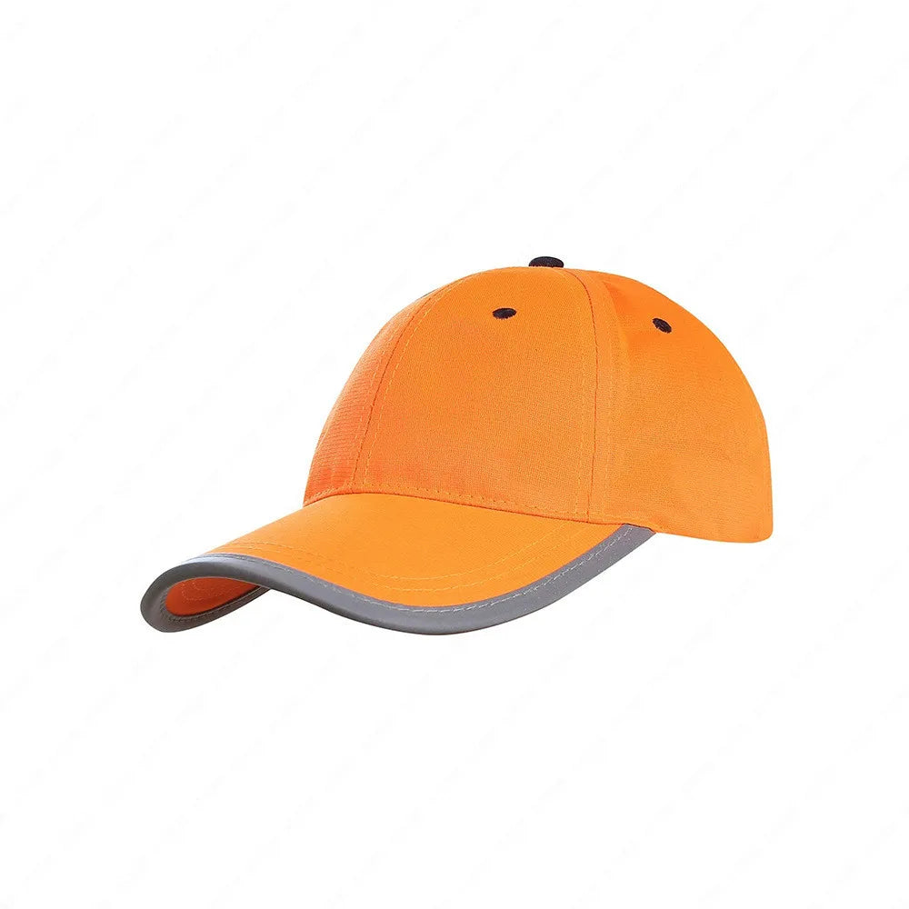 High-Visibility Reflective Safety Baseball Cap – Fluorescent Yellow Traffic & Work Hat
