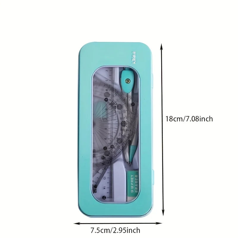 7-in-1 Precision Drafting & Geometry Measuring Tool Set