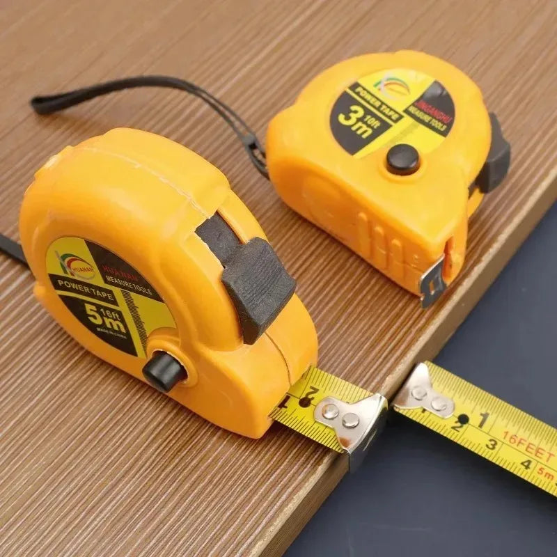 Self-Locking Heavy-Duty ABS Tape Measure with Steel Blade