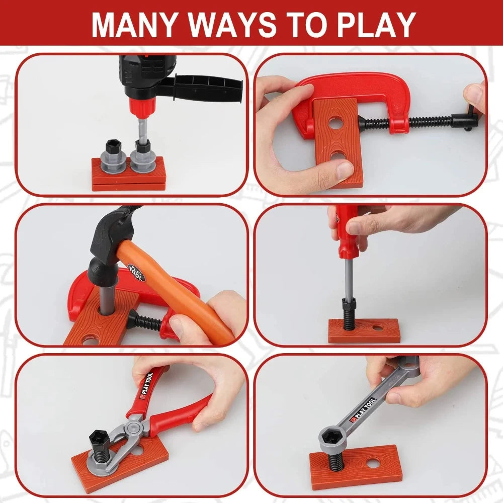 Kids Electric Toy Drill & Tool Set – Pretend Play Construction Kit for Toddlers