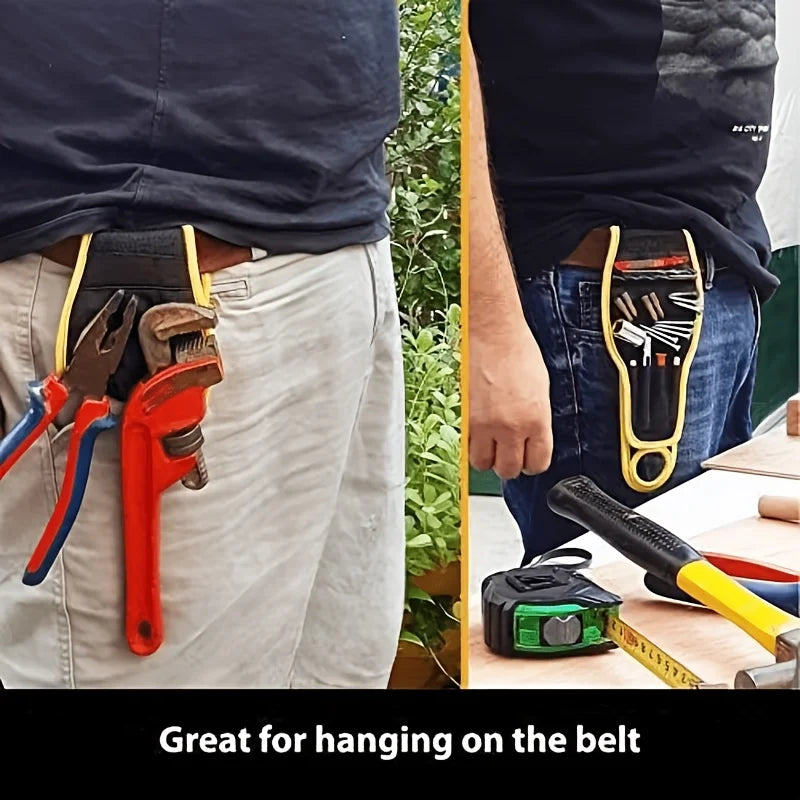 1-Piece Tool Storage Wristband with Thumb-Wrap Design, Magnetic Tool Storage Strap with Metal Accessories, Strong Magnetic Wristband
